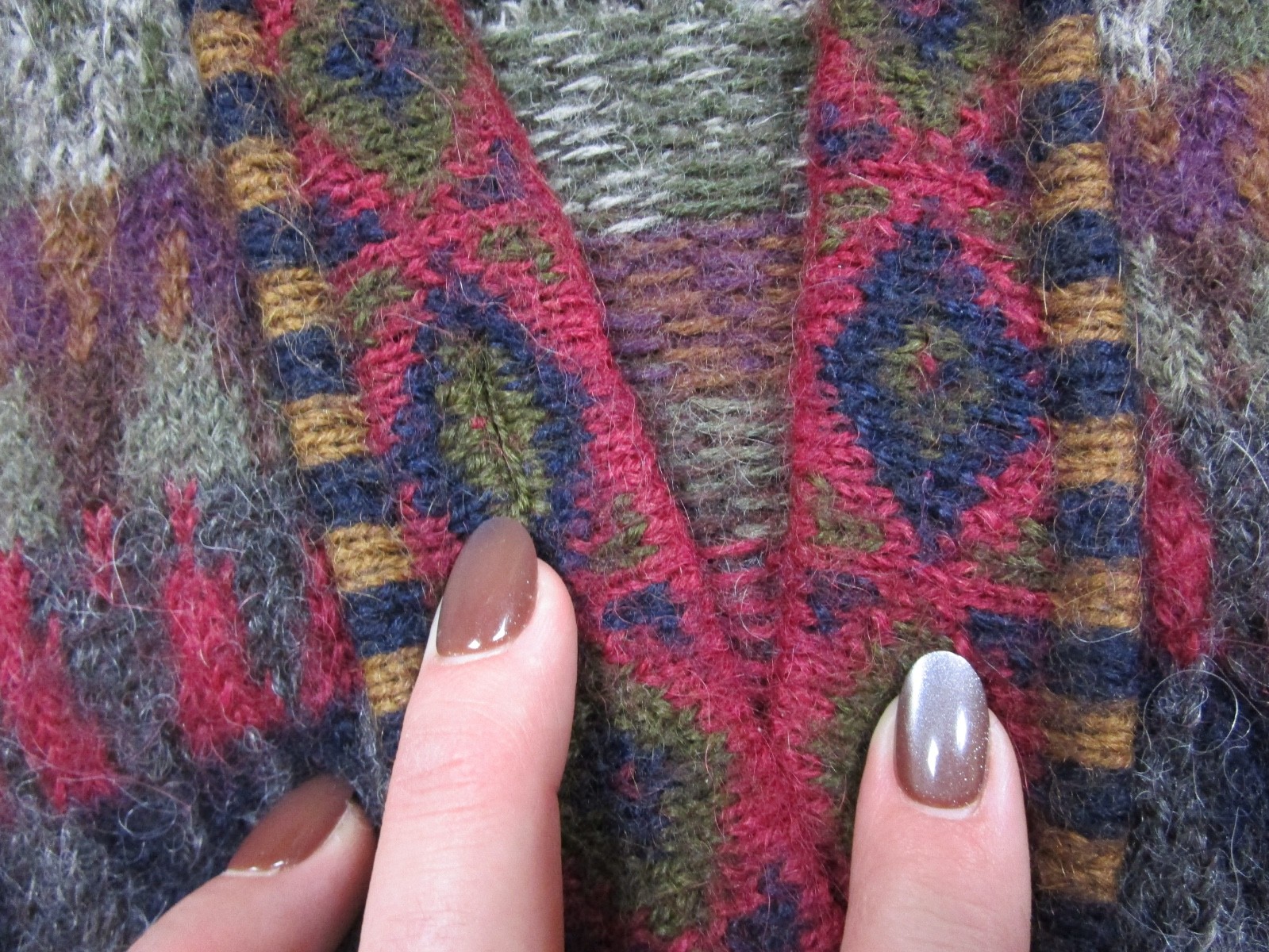 Vintage Peruvian Connection Alpaca Cardigan Sweater Women’s (M) Fair Isle