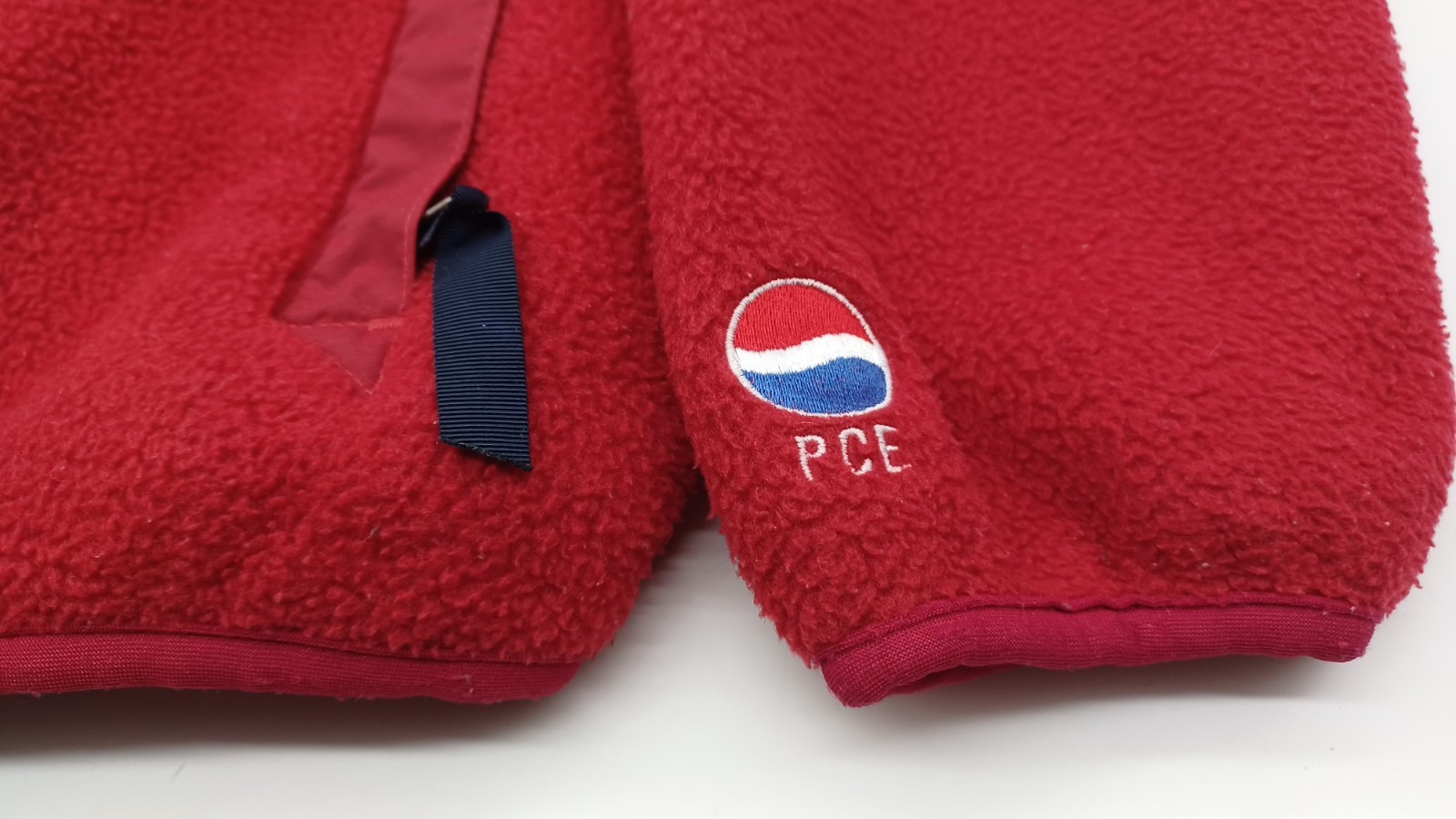 Vintage U.S.A. Rare Red Patagonia Full Zip Fleece Jacket Pepsi Logo Pce. D2341S