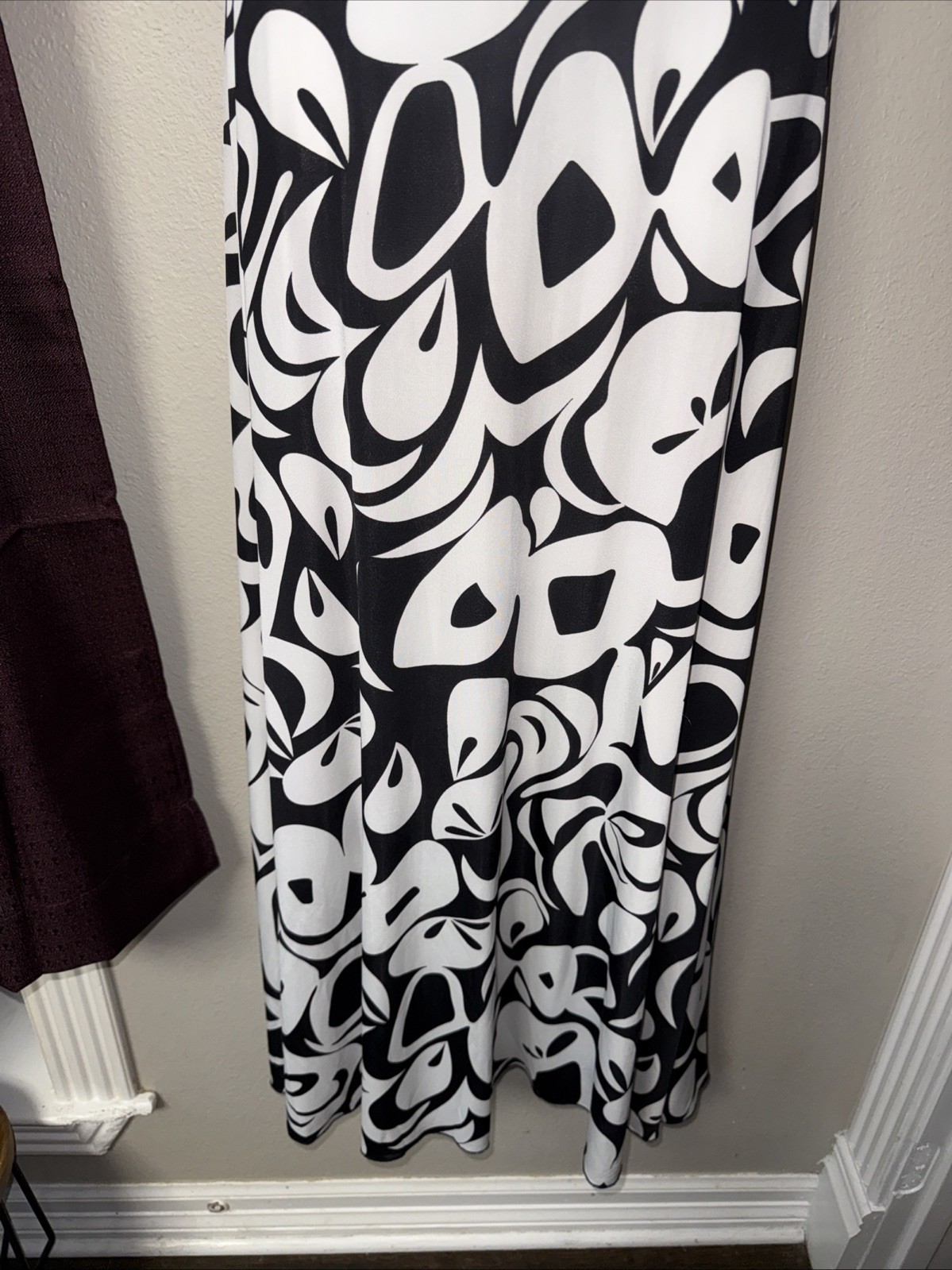 #873 Luly K Vintage Halter Maxi Dress Size Small