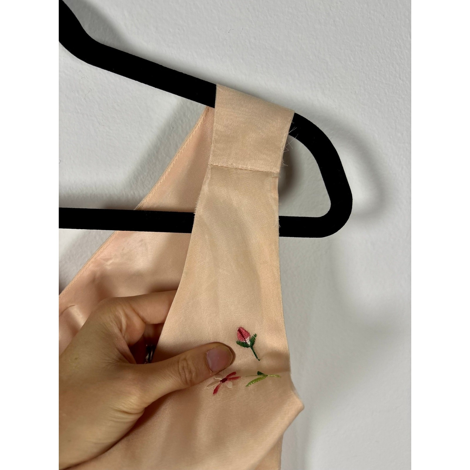 1960s Lilli Diamond Pink Silk Chiffon Embroidered Wiggle Dress As Is
