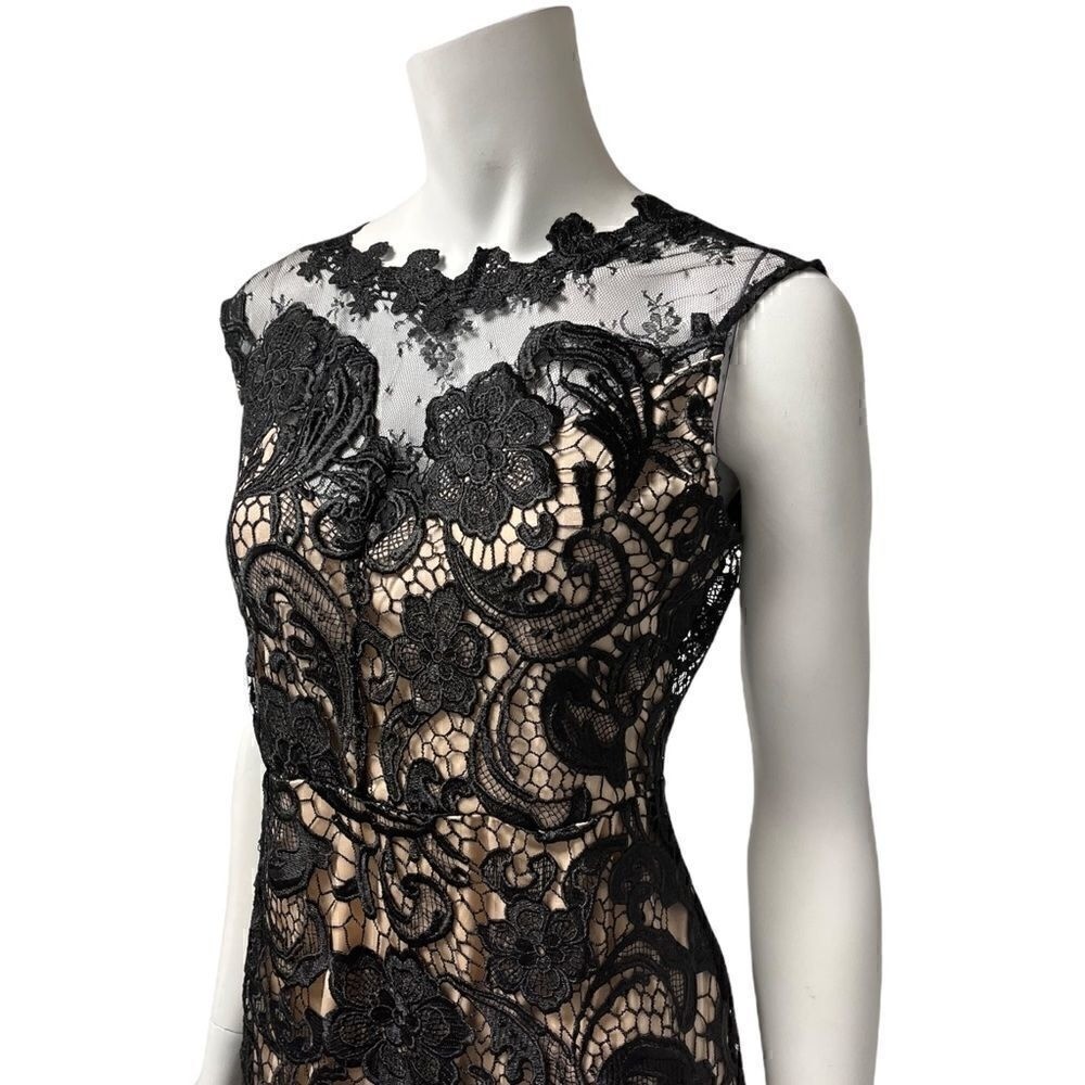 The clothing company Black Lace Cut-Out Gown
