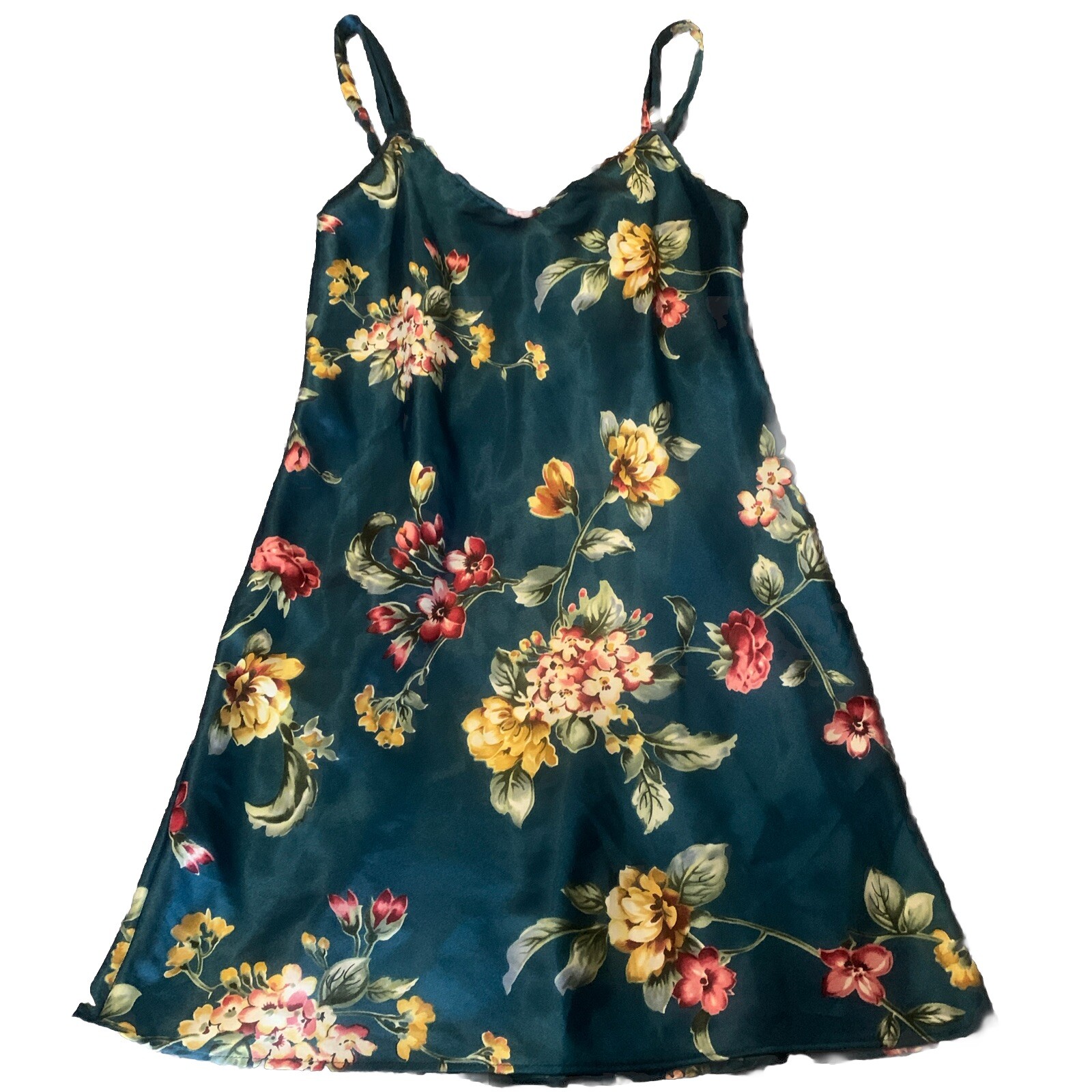 Vintage Inner Most Ladies Satin Nightie Size XS Floral