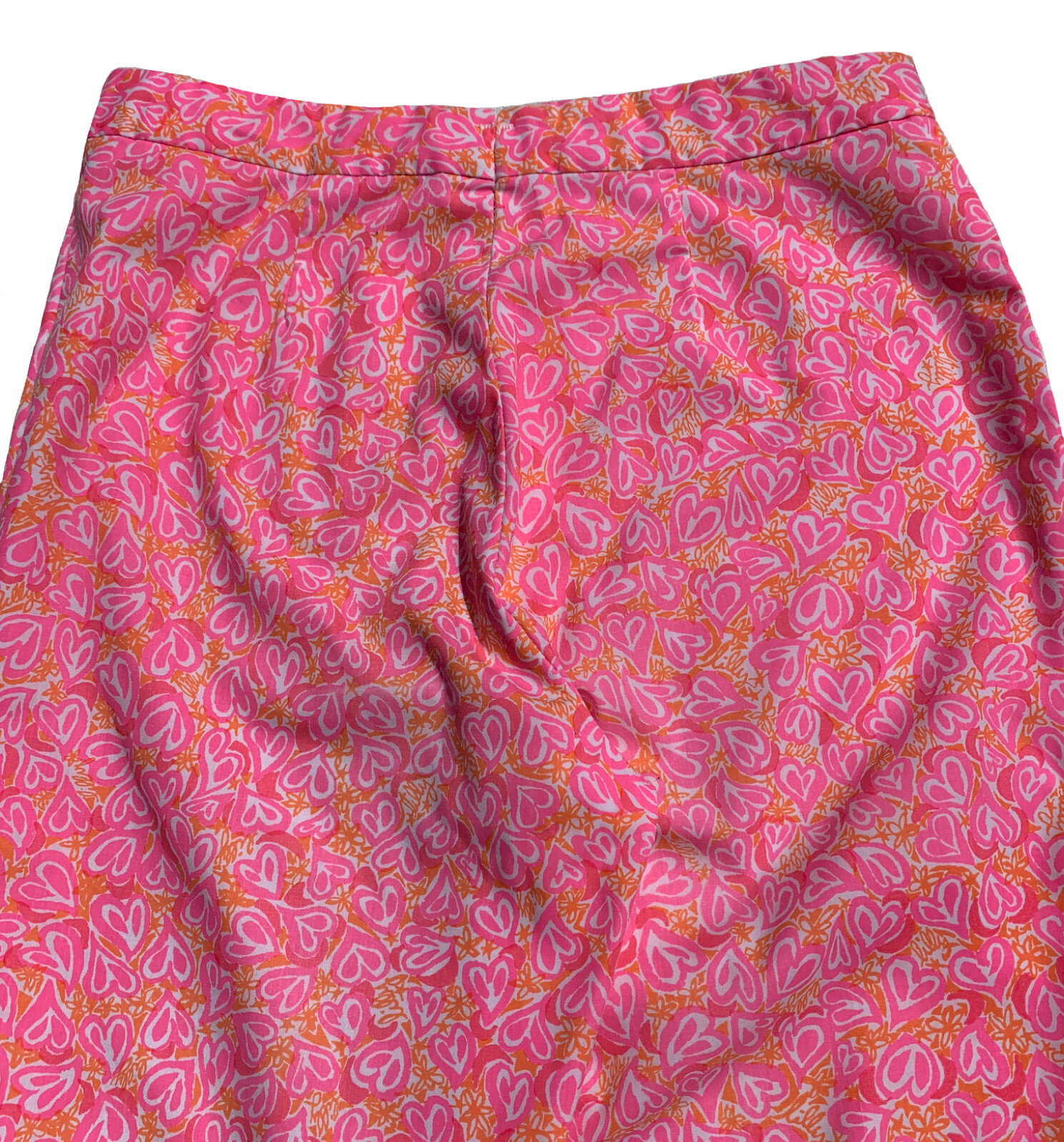 LILLY PULITZER Vintage 1960s Women’s Pink Heart Orange Flower Pants – Sz XS/S