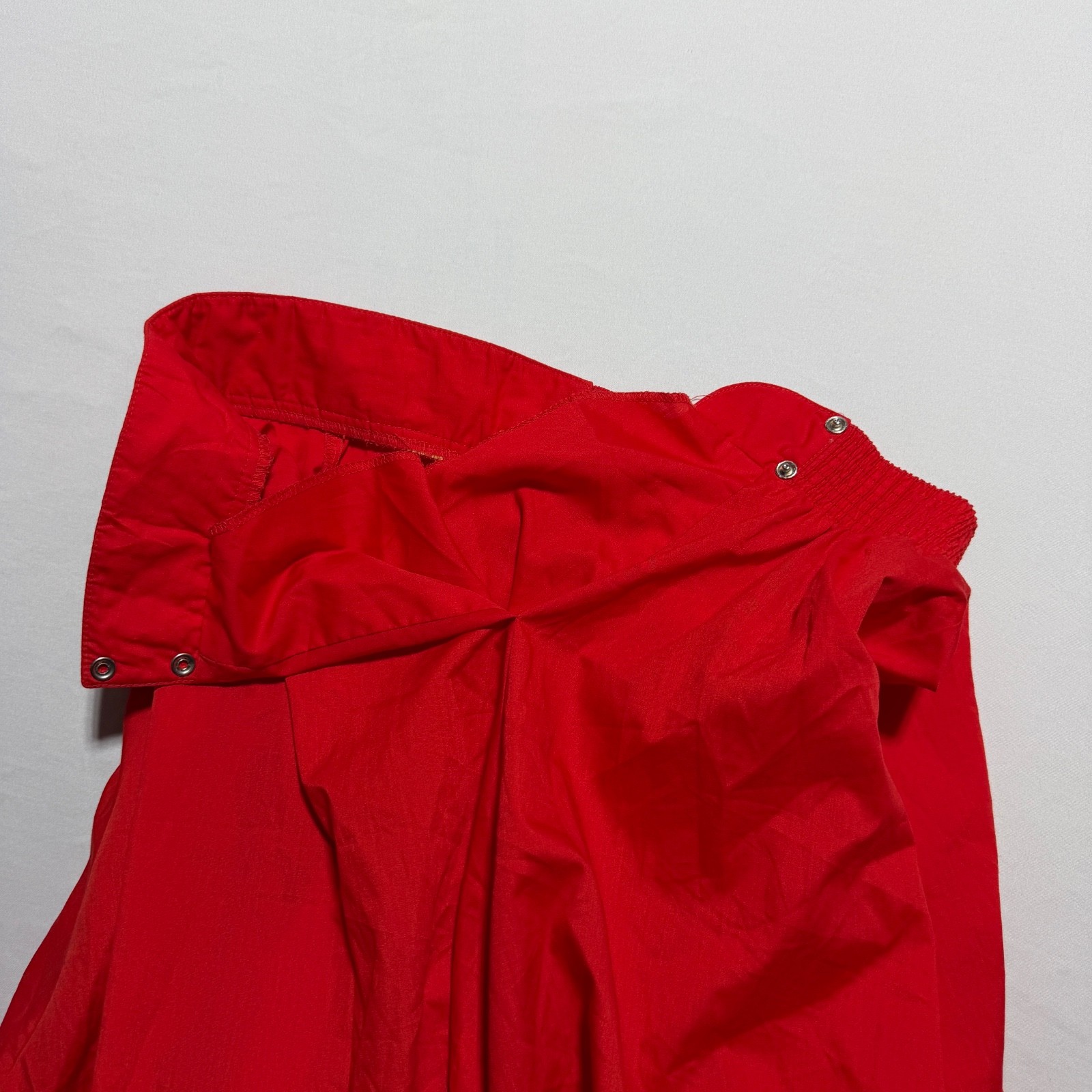 Partners Please Malco Modes Red Square Dance Skirt Size M Tiered Ruffle Vtg