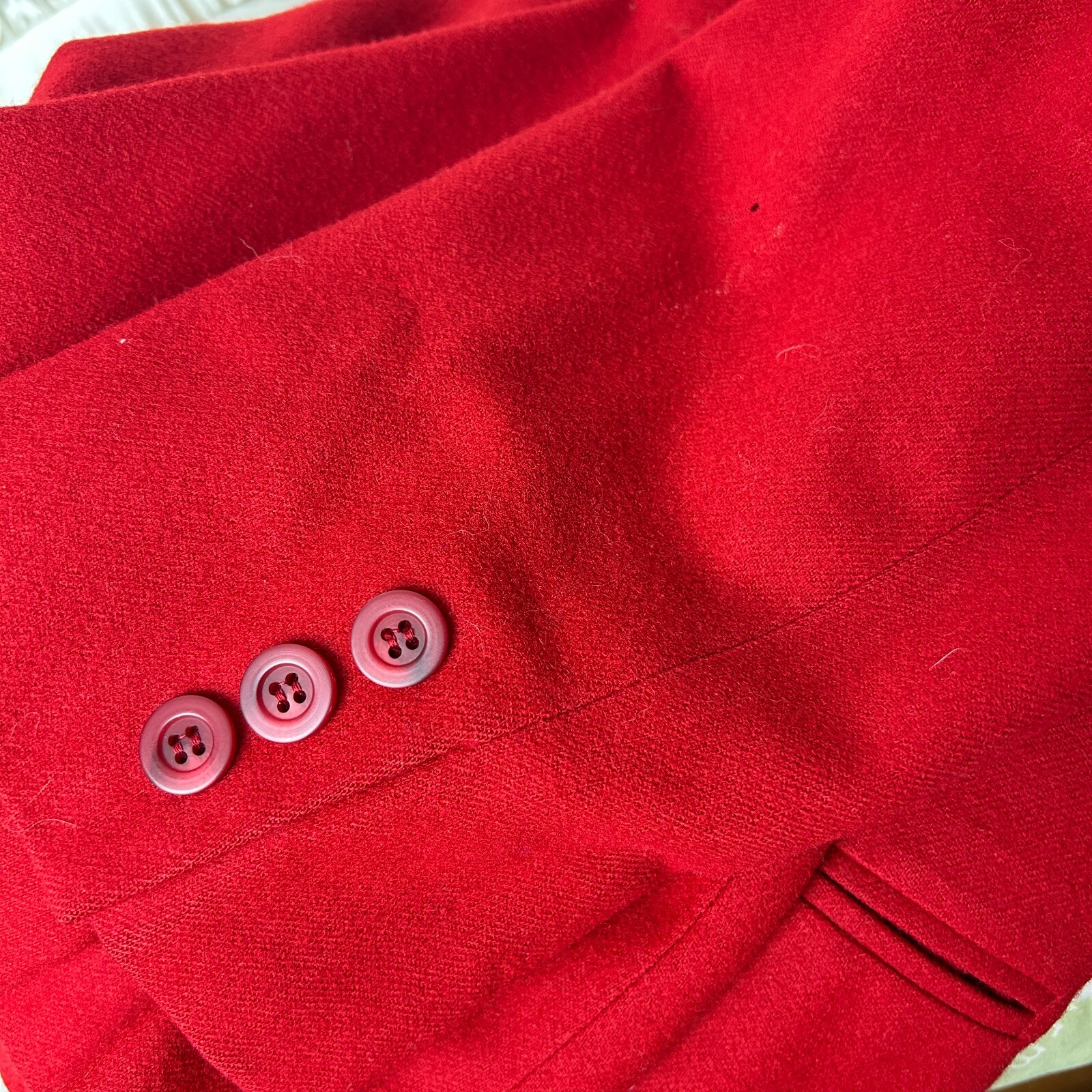 Pendleton True Red One Button Classic Wool Blazer Size Medium USA Made