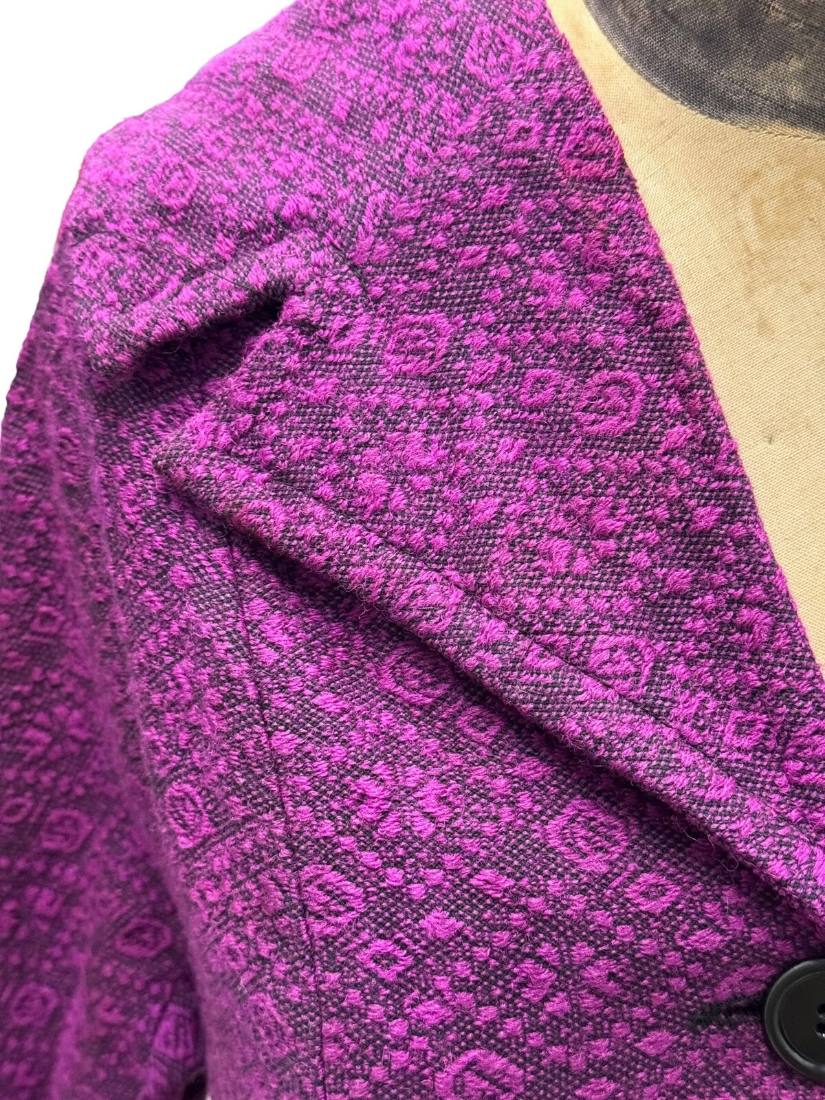 1950s Vintage Suit Purple Tweed Suit w/Cropped Jacket Snyder Craft California S