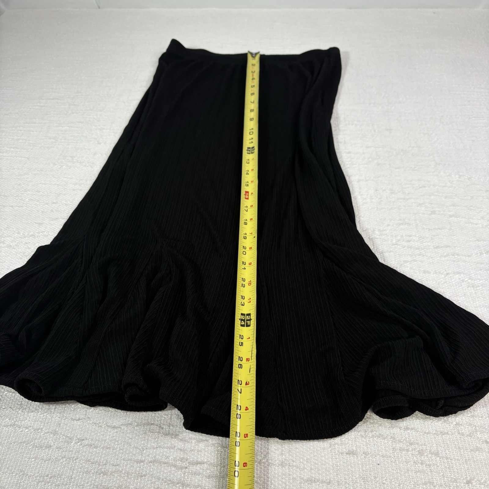 Vintage TanJay 3-Piece Set Black Ribbed Skirt Top Jacket Size S/P Beaded Neck