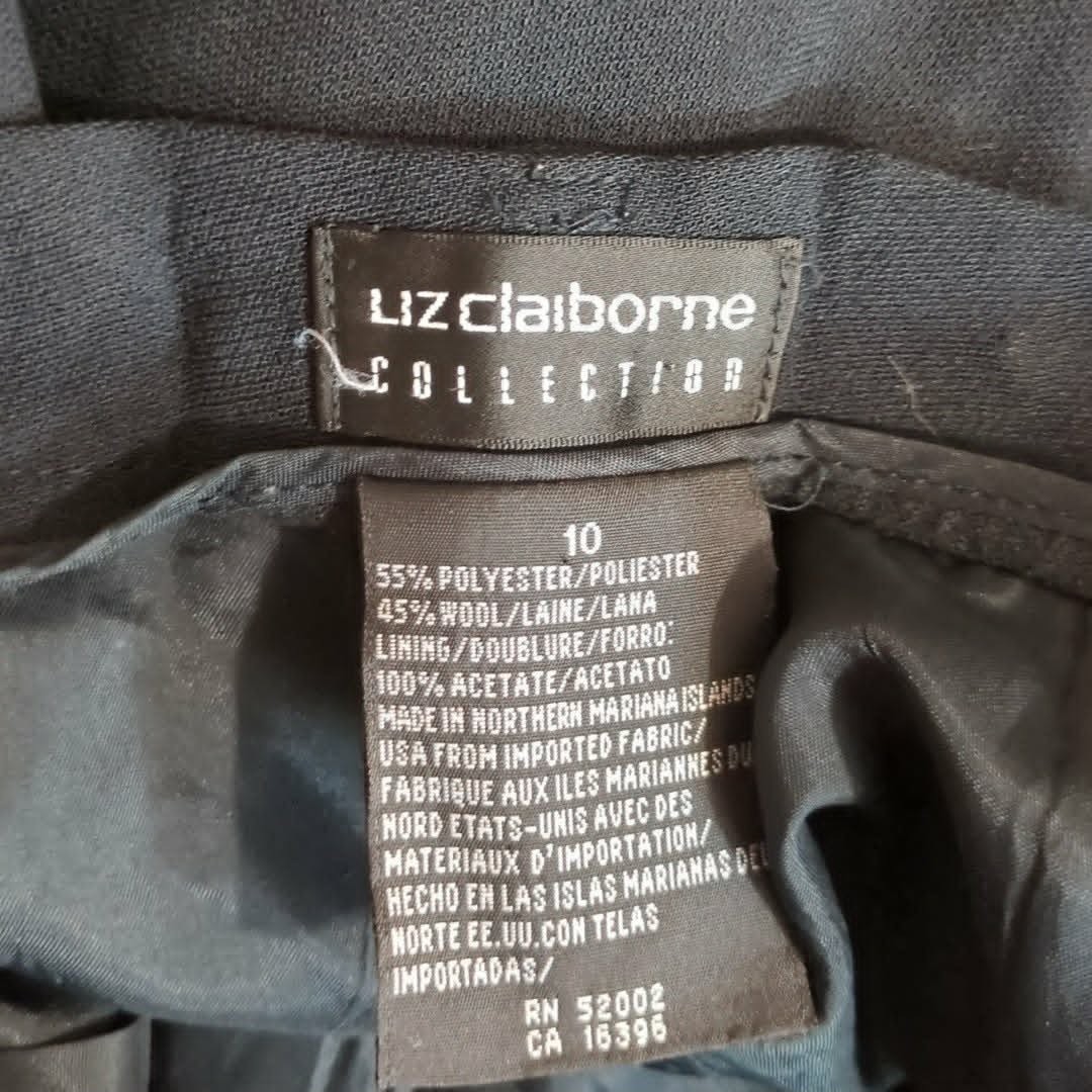 Vintage 90′ Liz Caliborne Wool Trousers Sz 10 Made Northern Mariana Islands USA