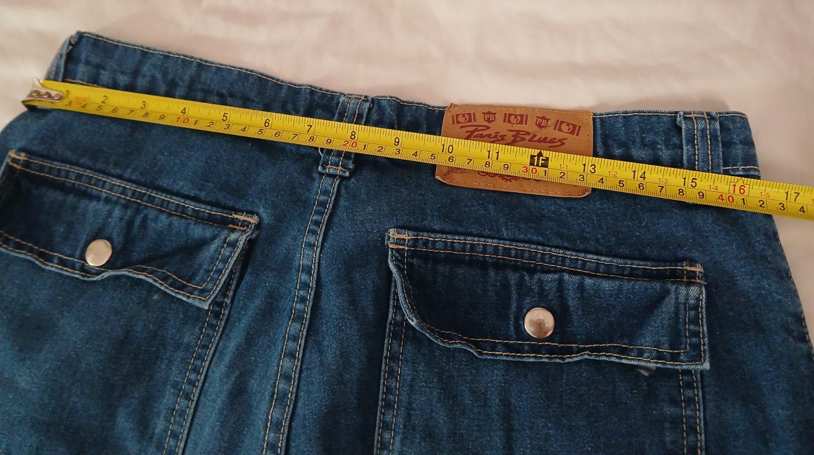 Vintage 90s Straight Flare Leg Jean With Cargo Pockets Paris Blues Size 9