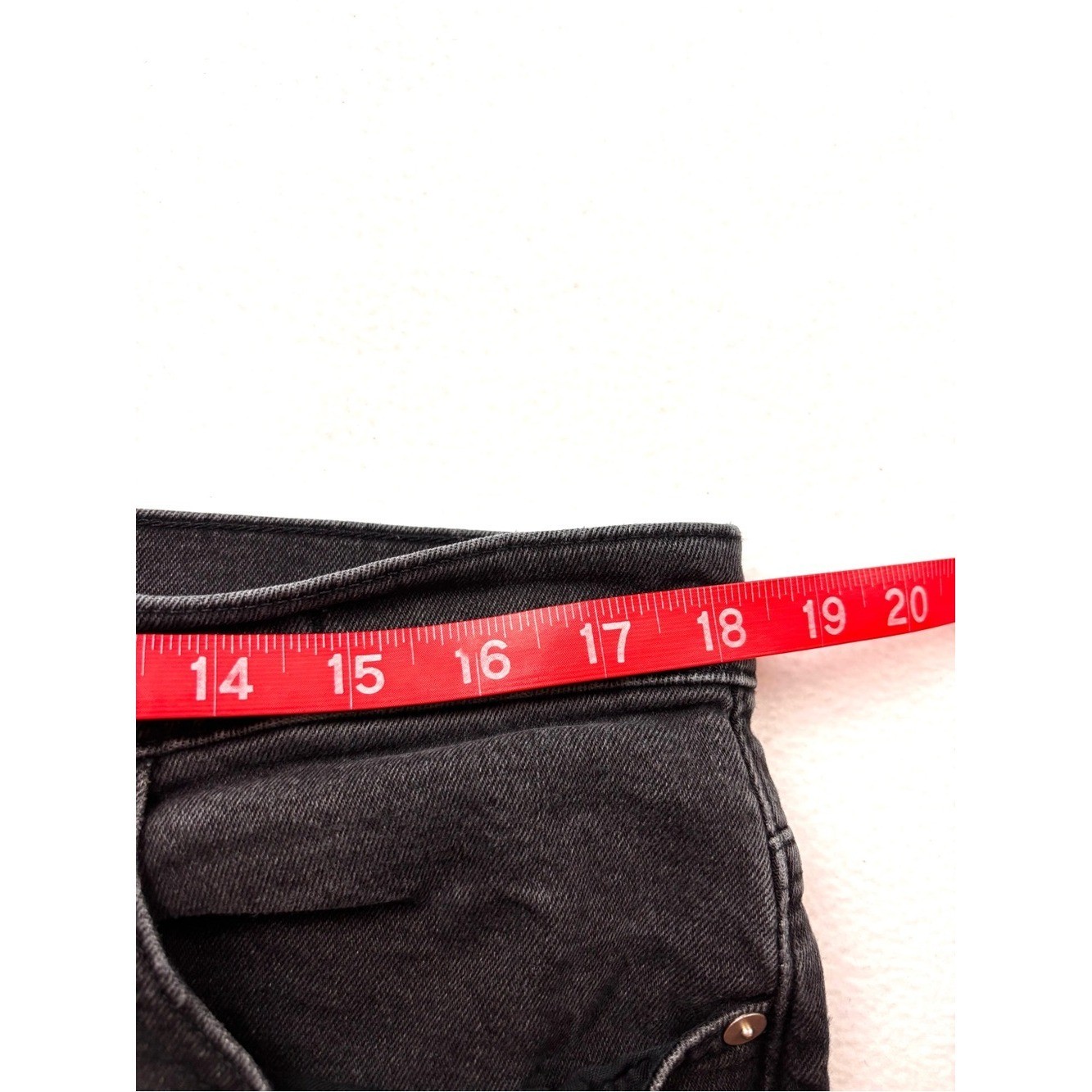 Madewell The Perfect Vintage Jean Fade Black Charcoal Gray Distress Raw Hem (32)