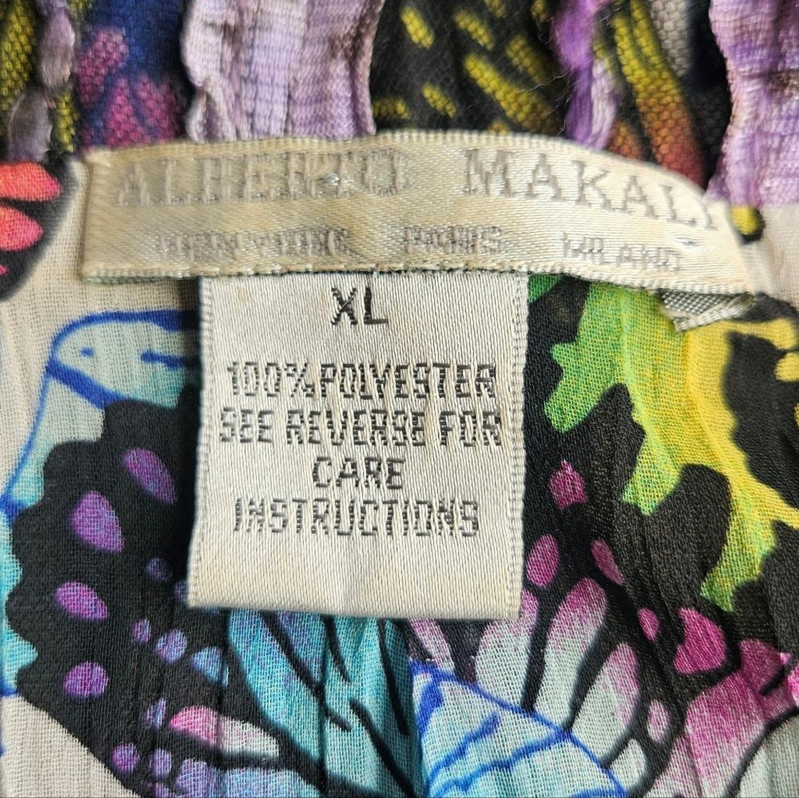 Alberto Makali Vintage Butterfly Jacket Blazer Shear Women’s XL