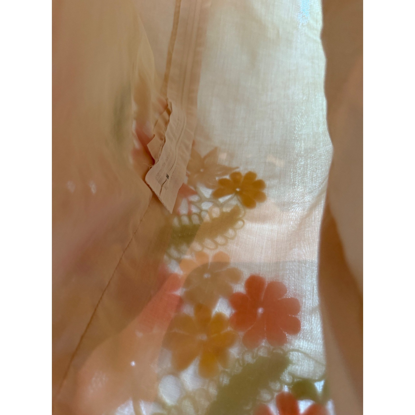 VINTAGE embroidered hand made blouse fit todays size 4-6