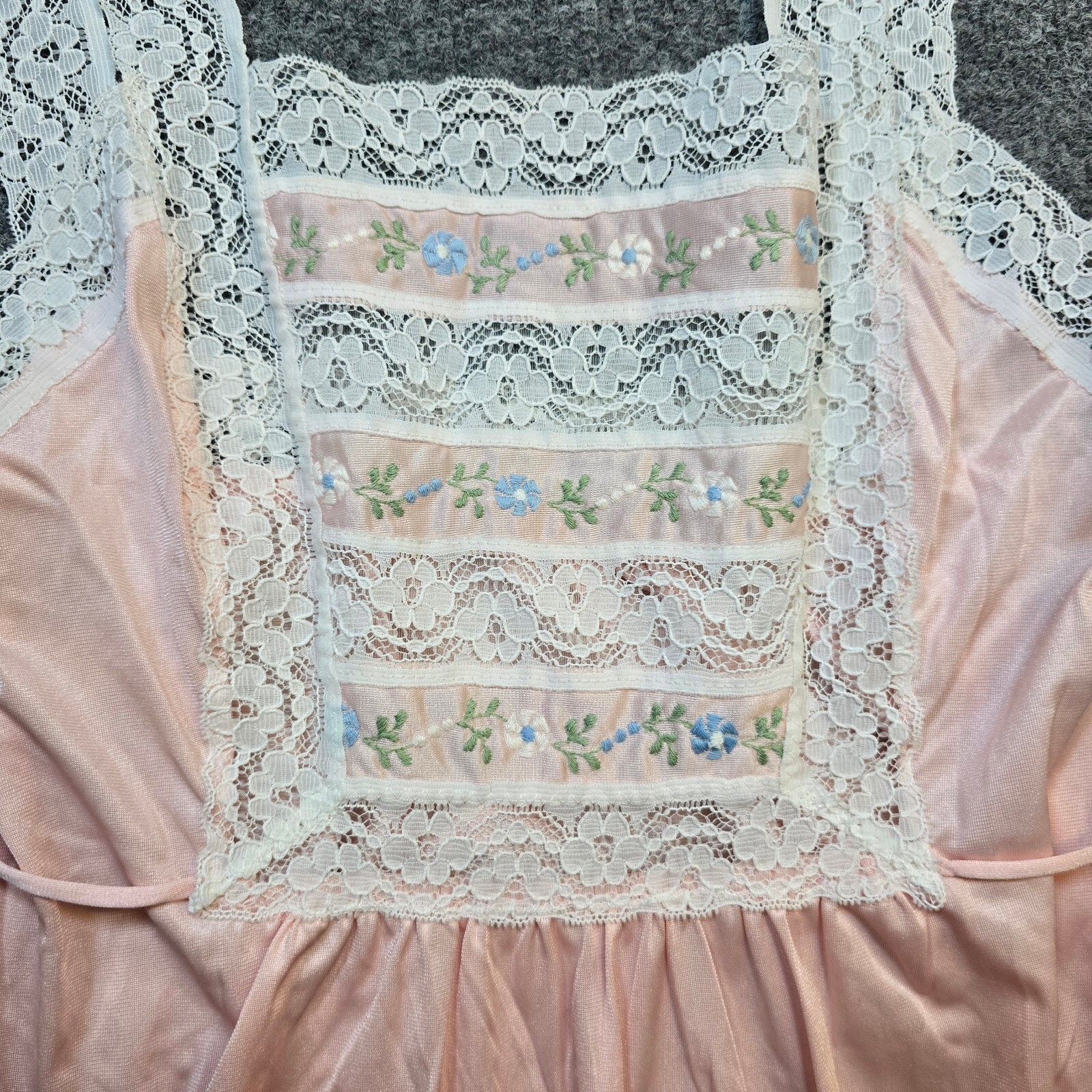 Josbard Artemis Nightgown Womens Size Small Petite Pink Satin Maxi Vintage Retro