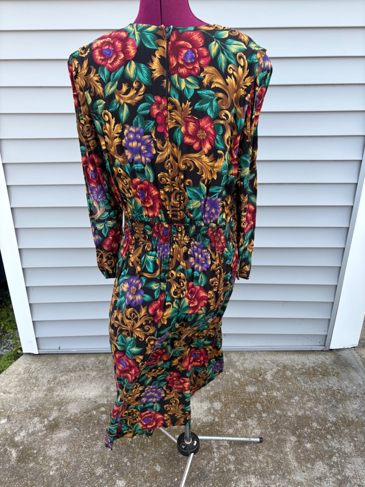 Vintage Special Effects Maxi Dress Women’s 10/12 Floral Abstract