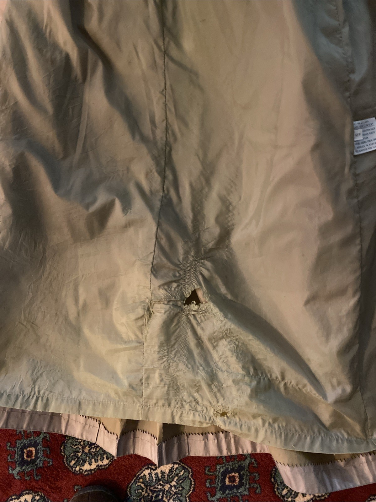 Ladies, Hooded Raincoat SZ12P, Made In Korea Vtg See Photos