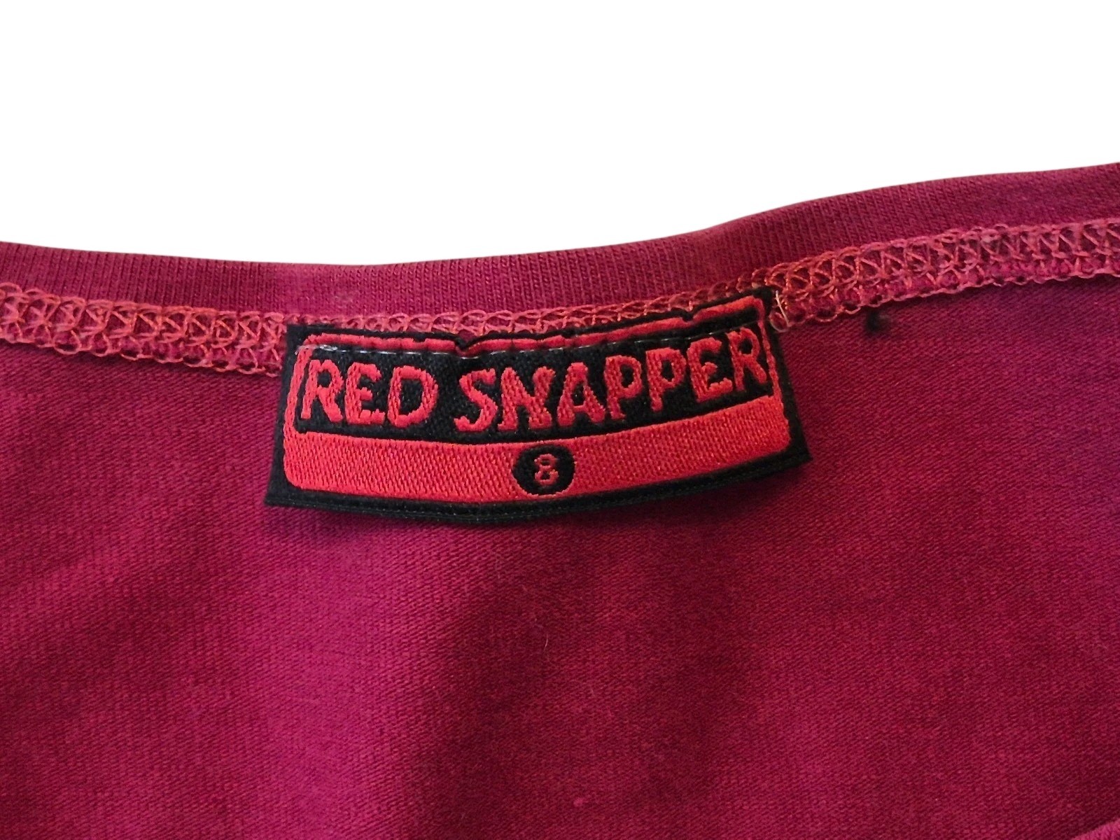 VTG Red Snapper Dress Red Black Lace Size 8, S Whimsigoth Dark Academia