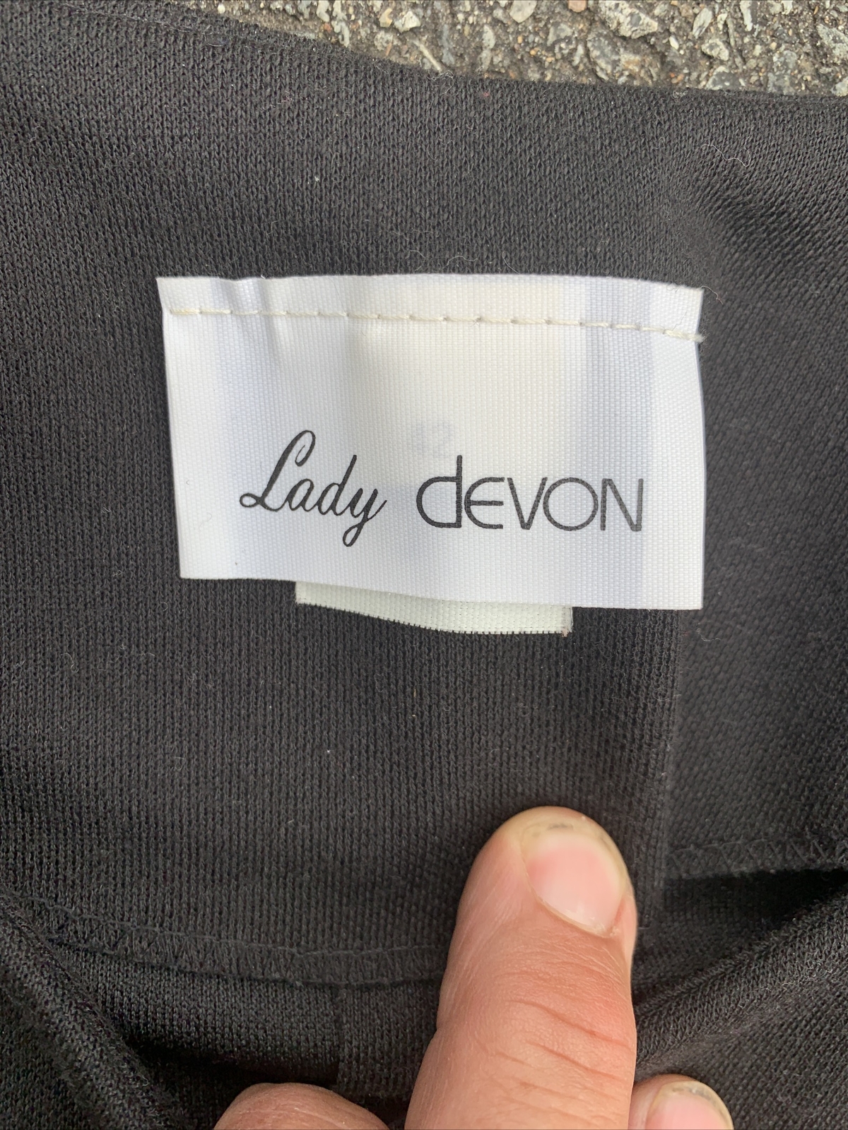 Vintage LADY DEVON New York ALL BLACK Blazer Jacket Plus Size 42 ❤️cb15m2