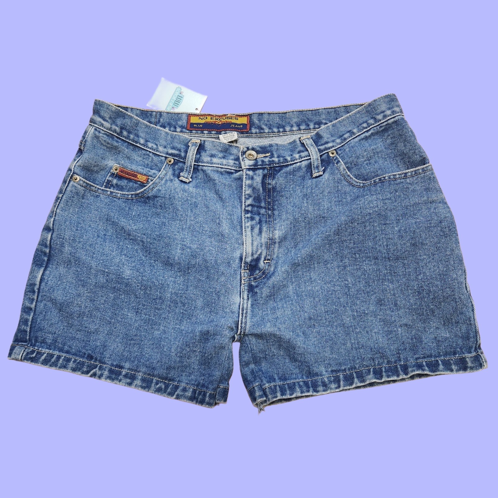 Vintage 90s Jean Shorts by No Excuses Blue jeans