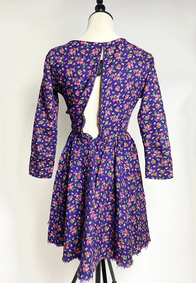 Rare c. 1950s Pat Premo Sundress | mod | retro | pinup | pink purple vintage dre