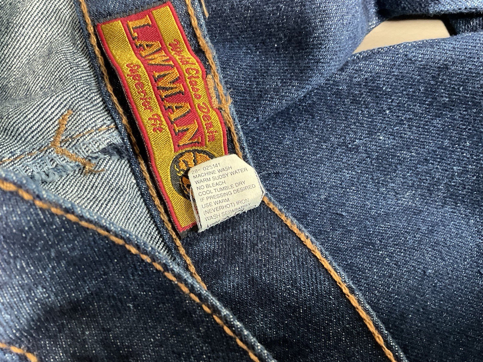 VTG Lawman Women’s Western High Rise Cotton Blue Denim Jeans Size 11 NWT’S