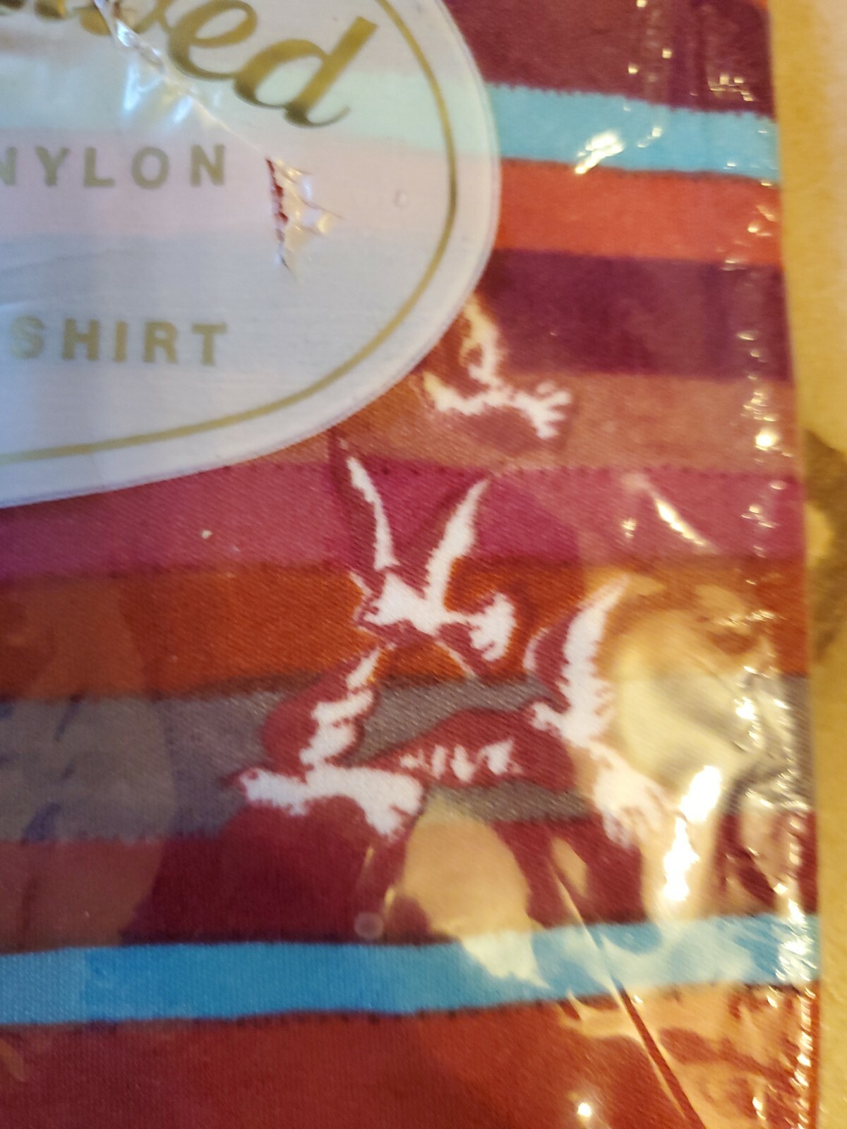 Vintage Original Rare Just Arrived Long Sleeve T-Shirt sz Lg. Stretch Nylon NOS