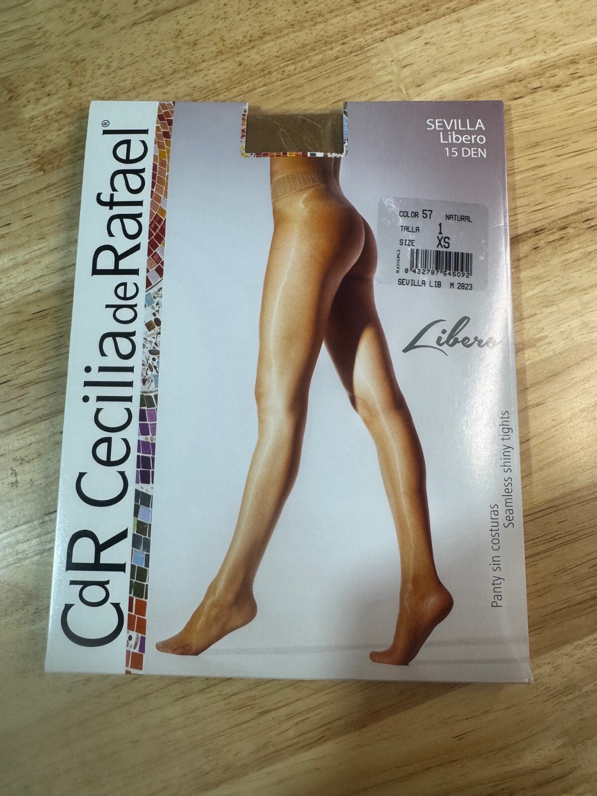 Cecilia de Rafael Sevilla 15D Glossy Sheer to Waist Pantyhose XS