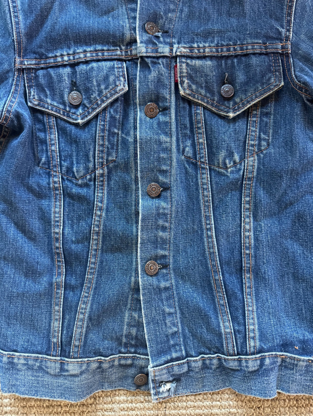Collectible Vintage 1960s Levi’s Type 3 Denim Jacket Big E Size 34