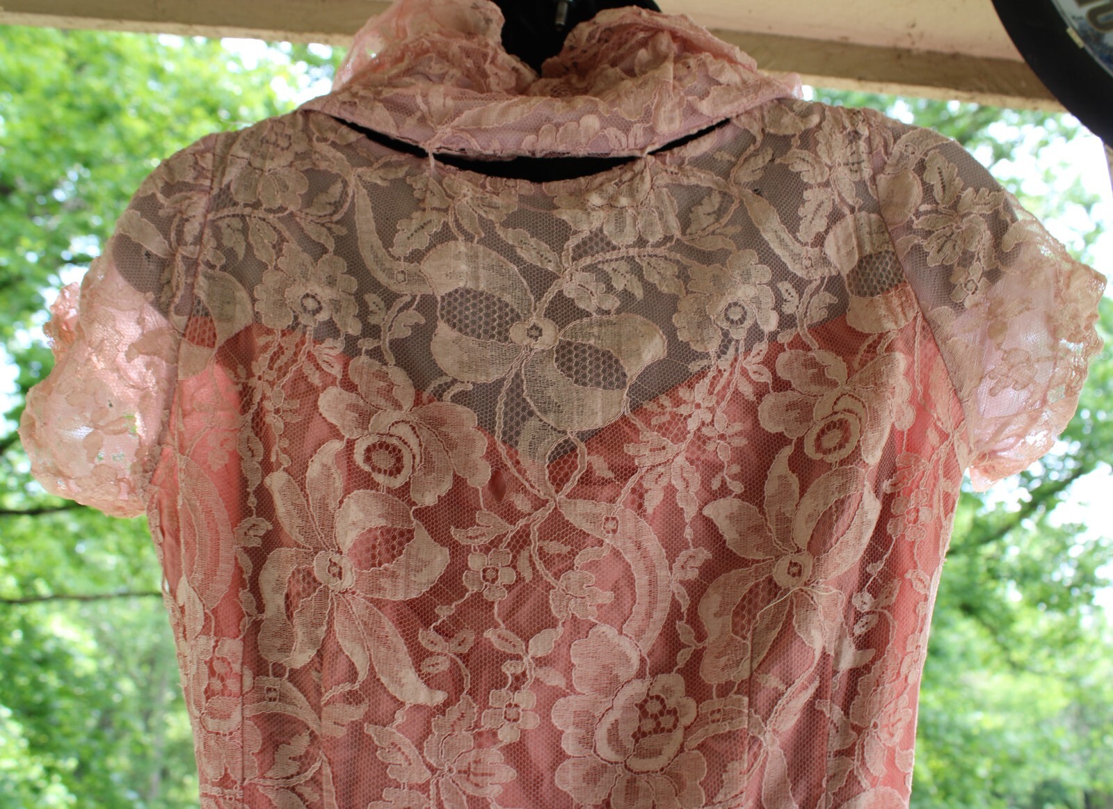 ALL LACE & TAFFITA FULL LENGTH DRESS TAGGED LADIES INTERNATIONAL Workers UNION