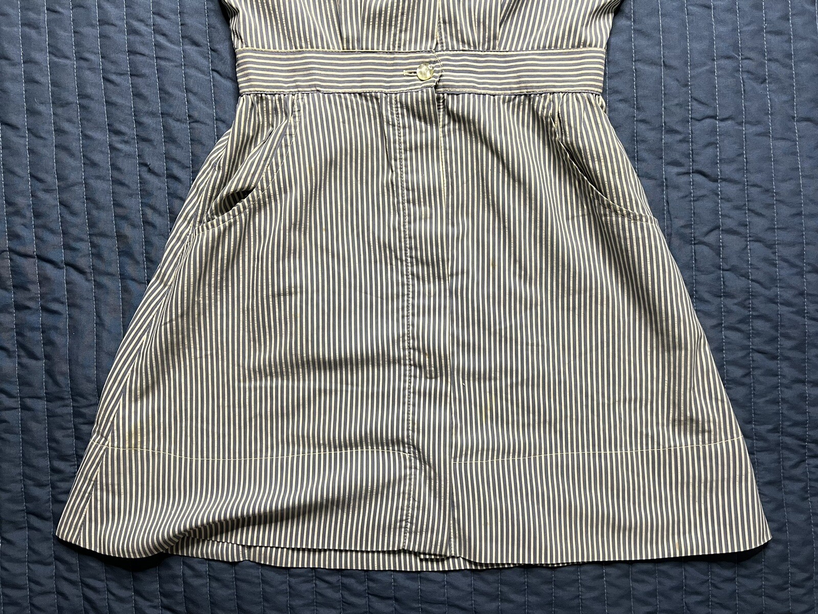 Vintage Allen Linton Snowhite Ole Miss Rebels School Of Nursing Uniform Stripes