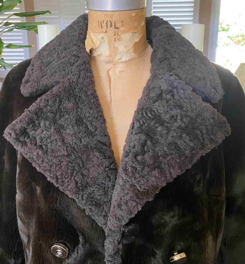 Vintage Borgana Styled By Sportowne Coat Jacket Union Made USA Brown Size 8 M