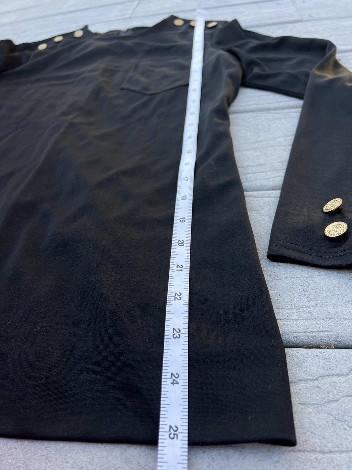 Vintage 1960s/1970s Two Piece Black Mini Skirt And Shirt Size XXS Classic