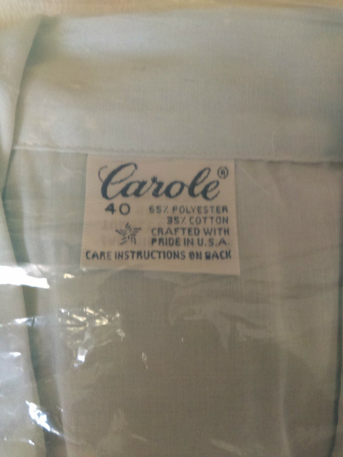Vtg Carole 2 Piece Pajama Set, Sz 40