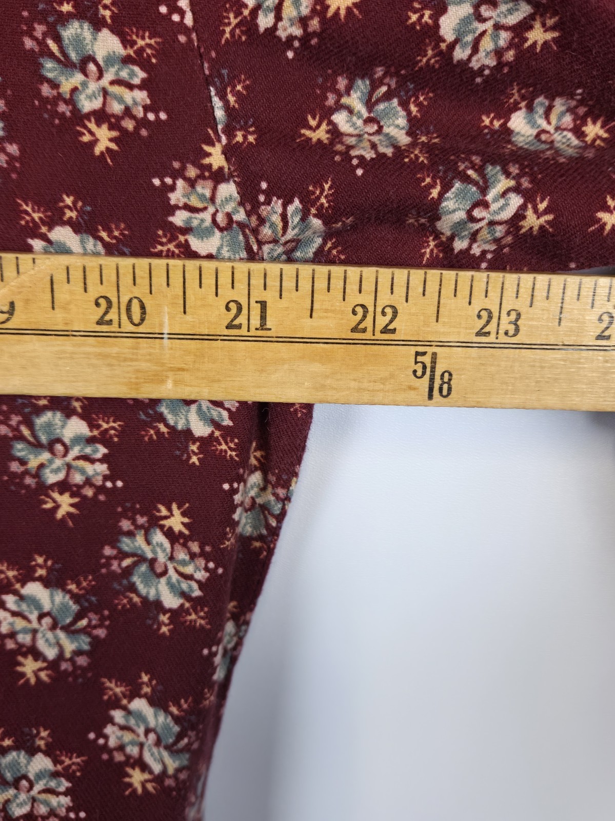 Vtg 90s Eddie Bauer Floral Maxi Dress Large Cottagecore Grunge Americana Cotton