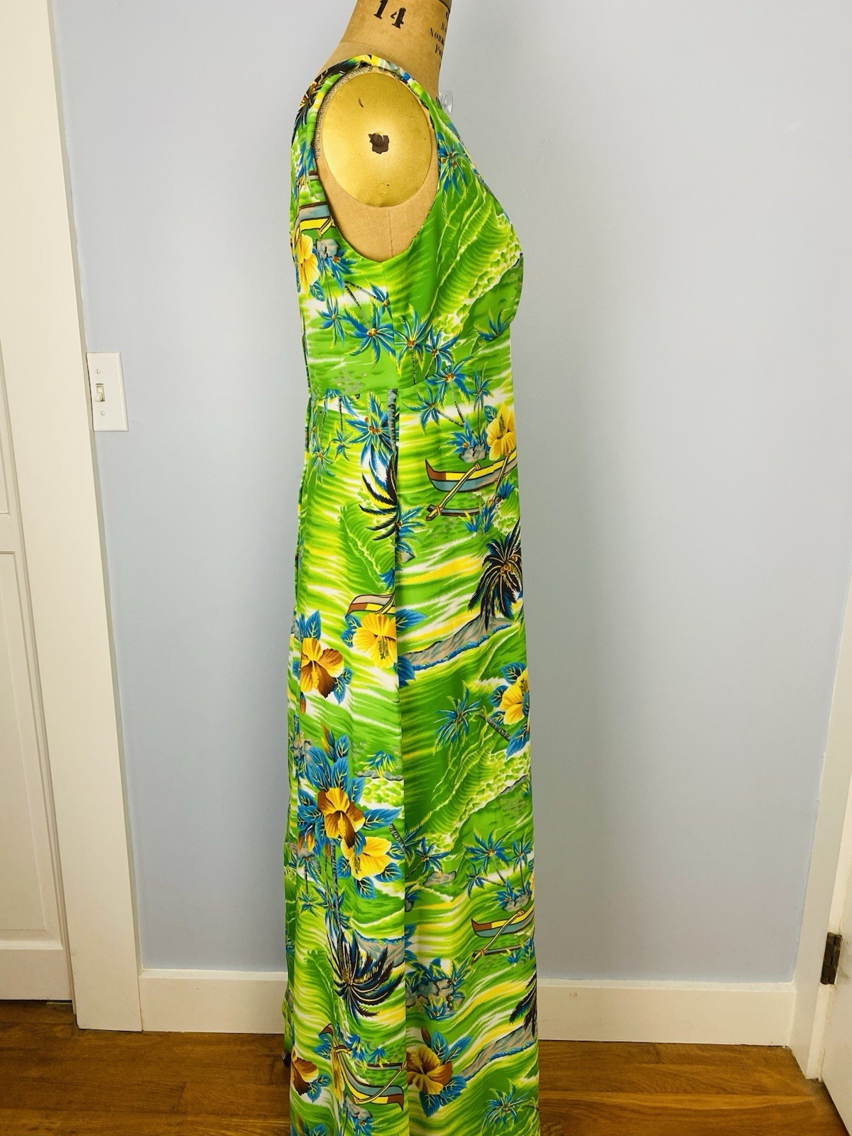 Vintage Pomare Hawaii Maxi Dress Size 18 (Vintage) Aloha Dress Tropical Hawaiian