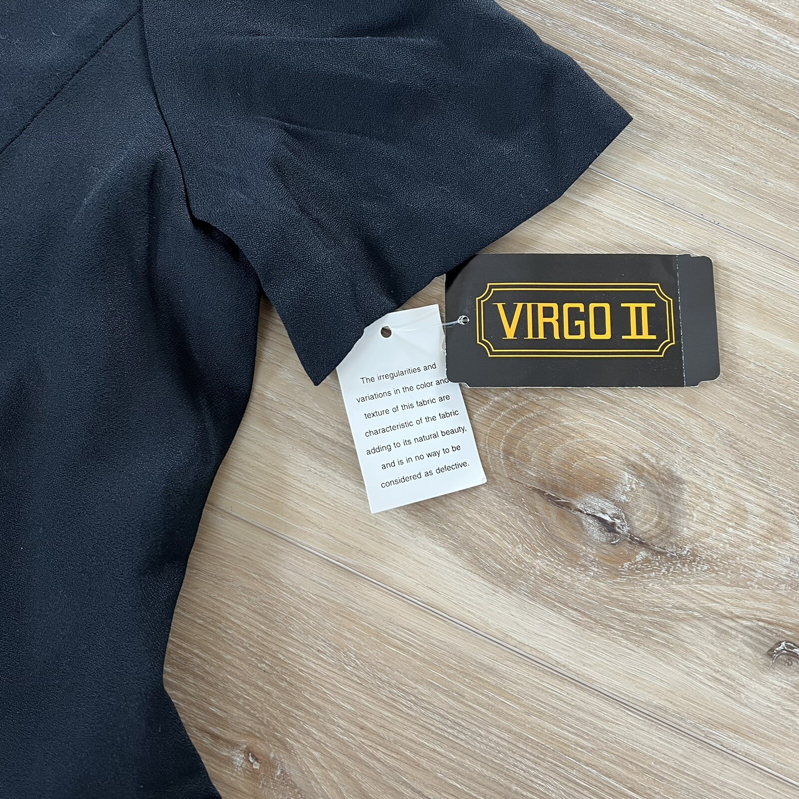 Vintae Virgo II Dress Faux Buttons / Faux Set 80s 90s Black Cheetah Academia 6