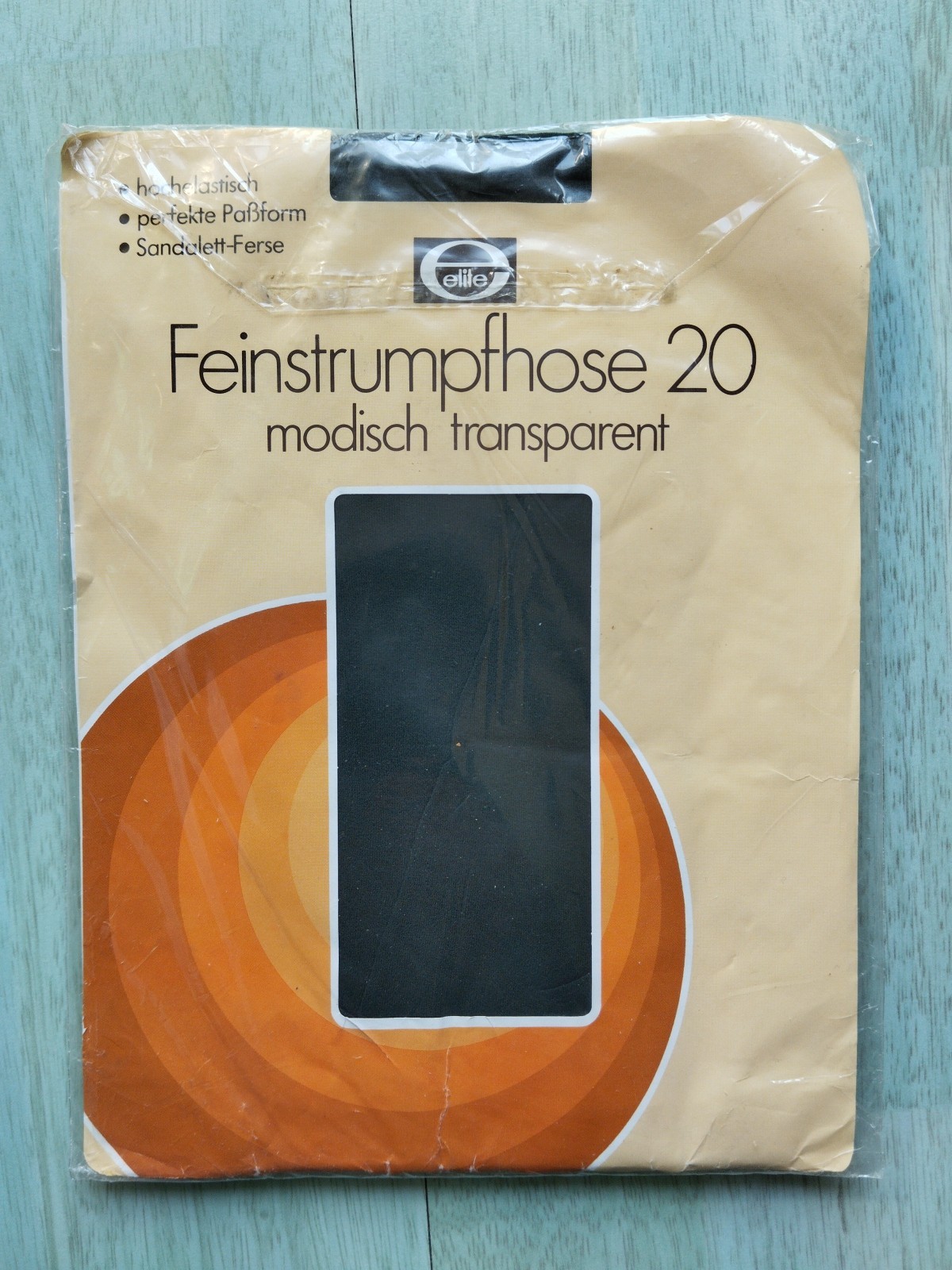 Vintage ladies fine tights 20 elite size 38-40 colour: fir in original box