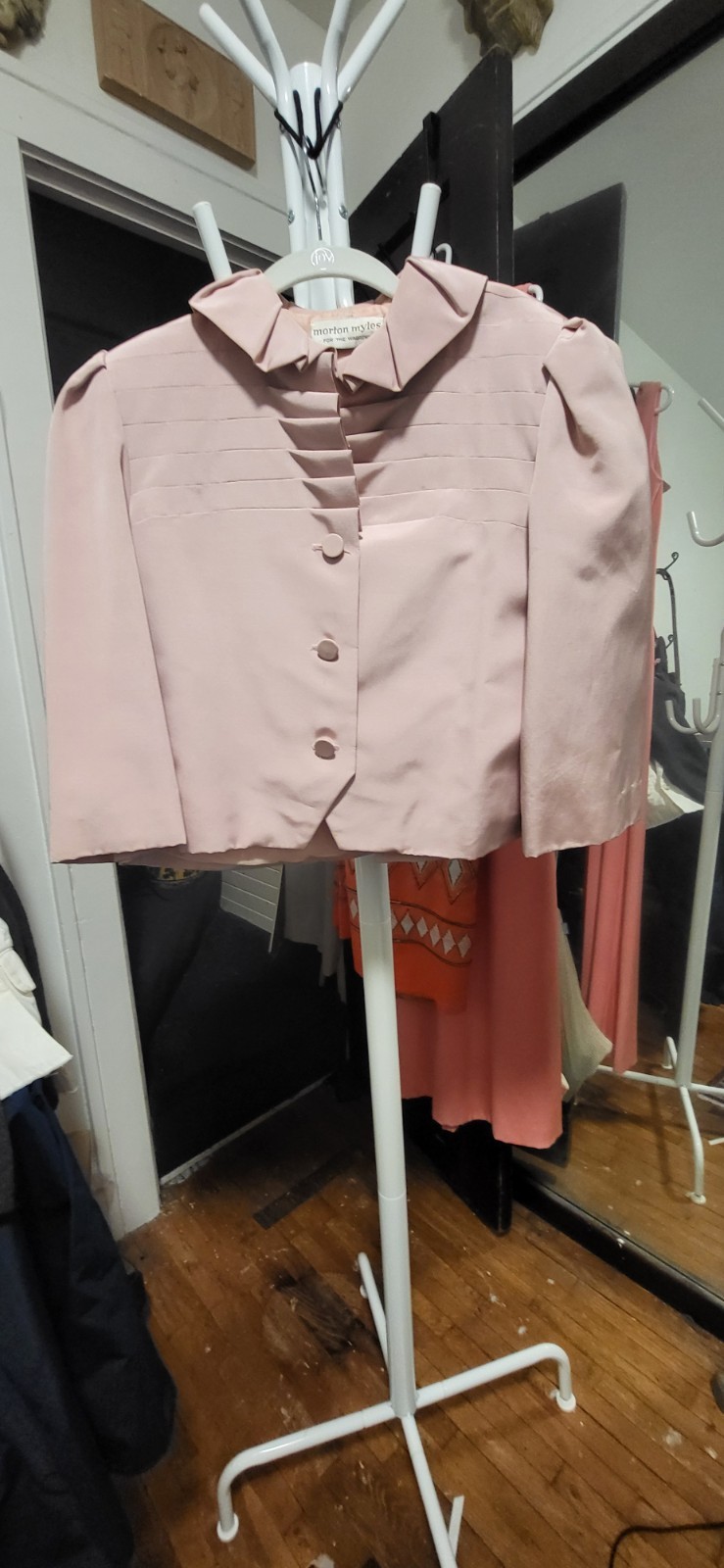 Vintage Morton Myles for the Warrens Dusty Pink Elegant / Fancy Short Jacket S/M