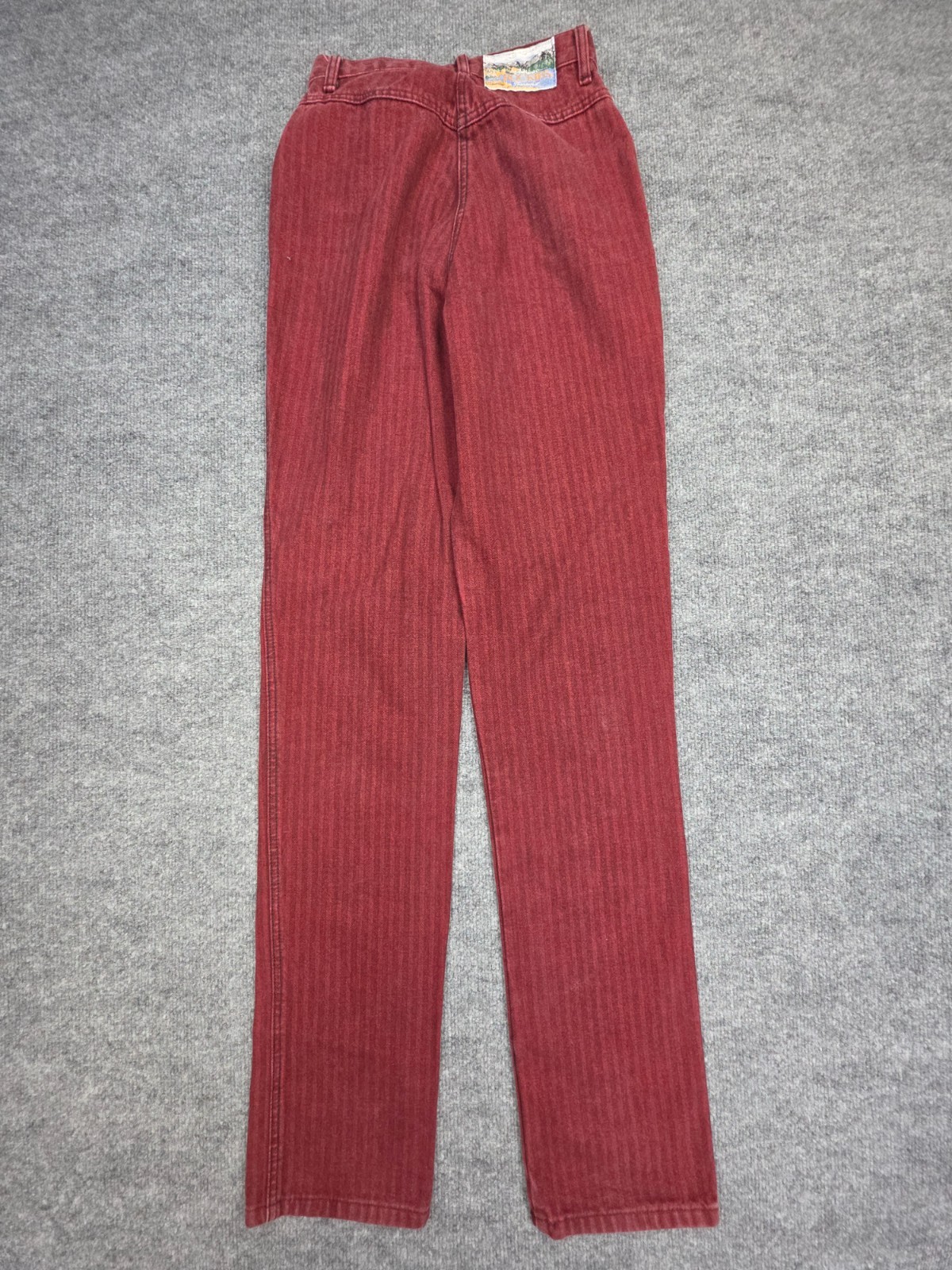 Vintage Rocky Mountain Rockies Pants Women’s 3 / 26 Red Stripe High Rise Flap