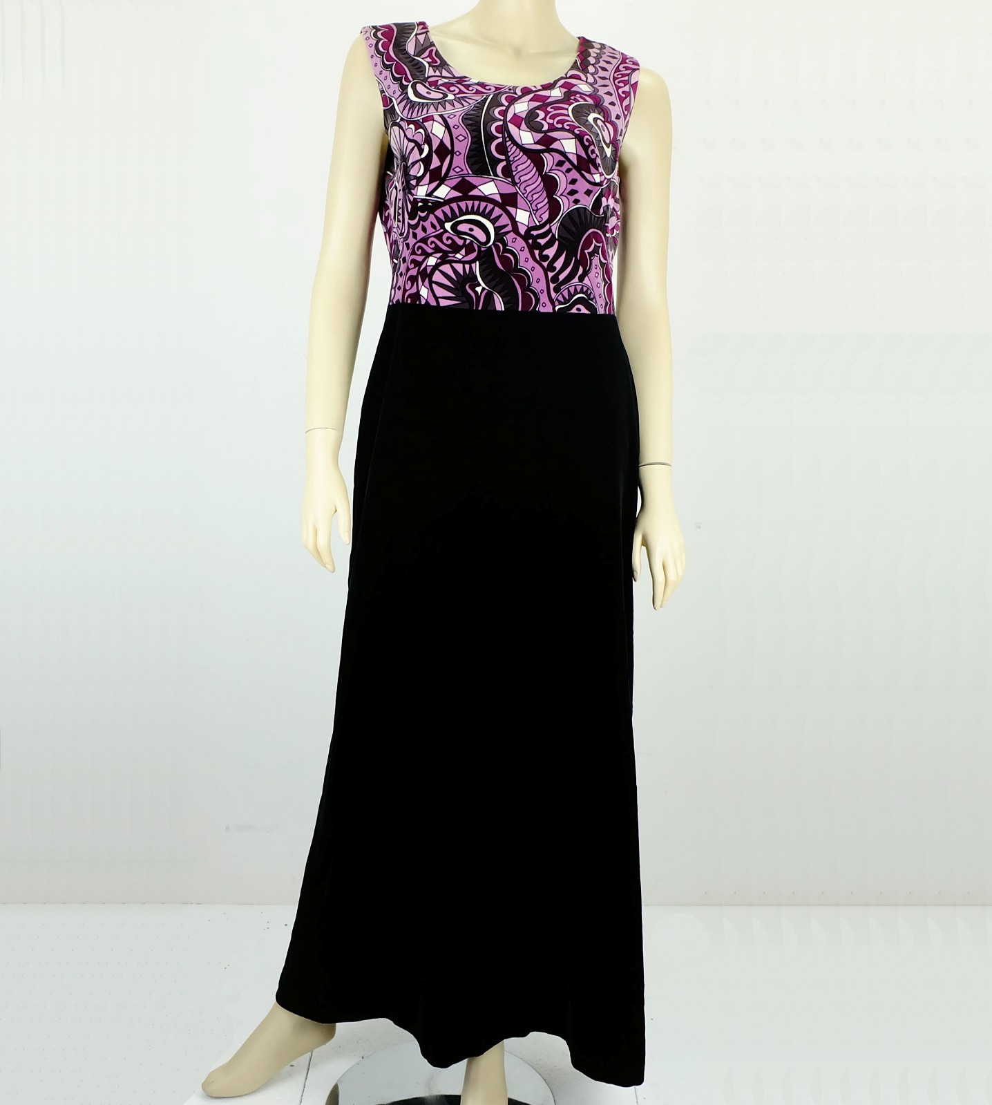 long dress velvet dress vera mont paris size 38 pop art pattern vintage 70s