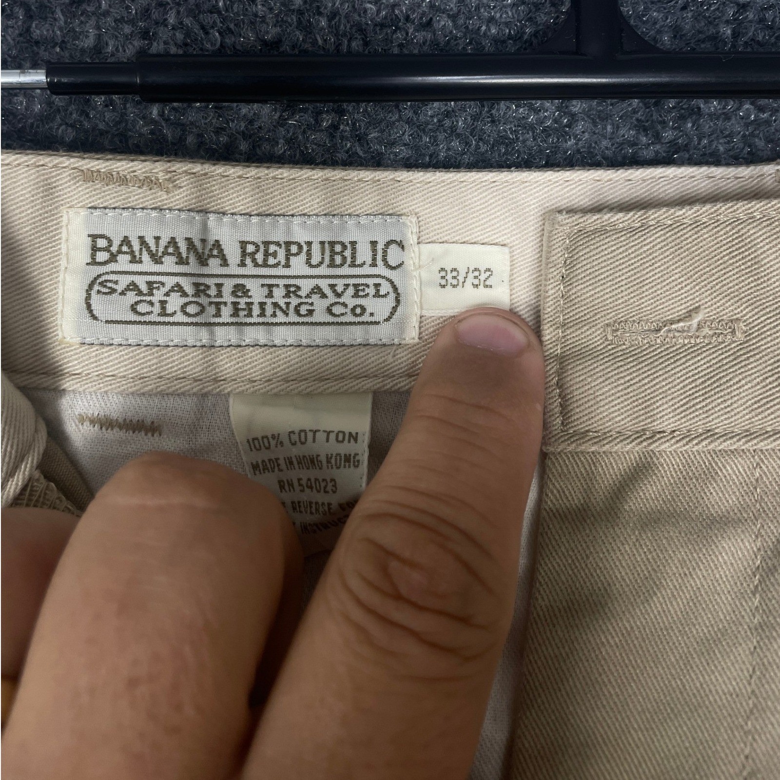 Banana Republic Driving Pants Women 33/32 Khaki Vintage Safari Cotton Chino
