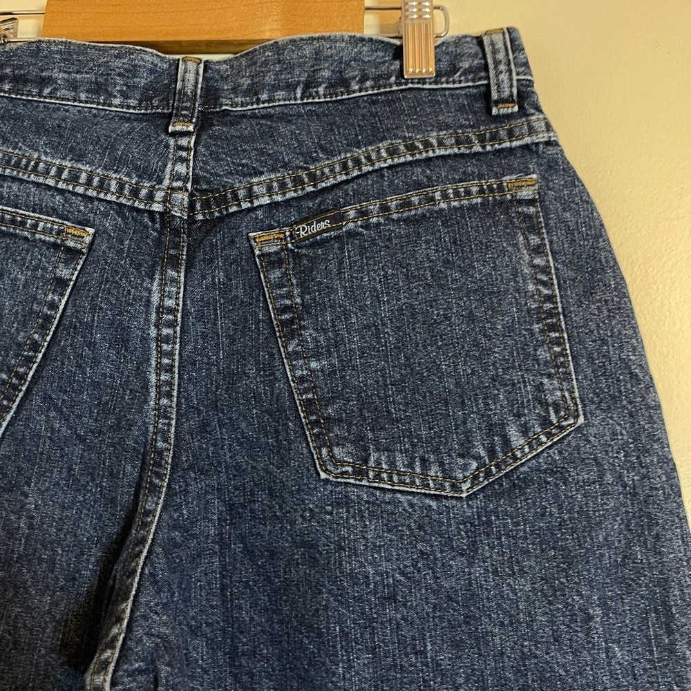 Riders Capri Jeans Womens 8P Blue Dark Wash 90s Y2K Vintage Revival Normcore