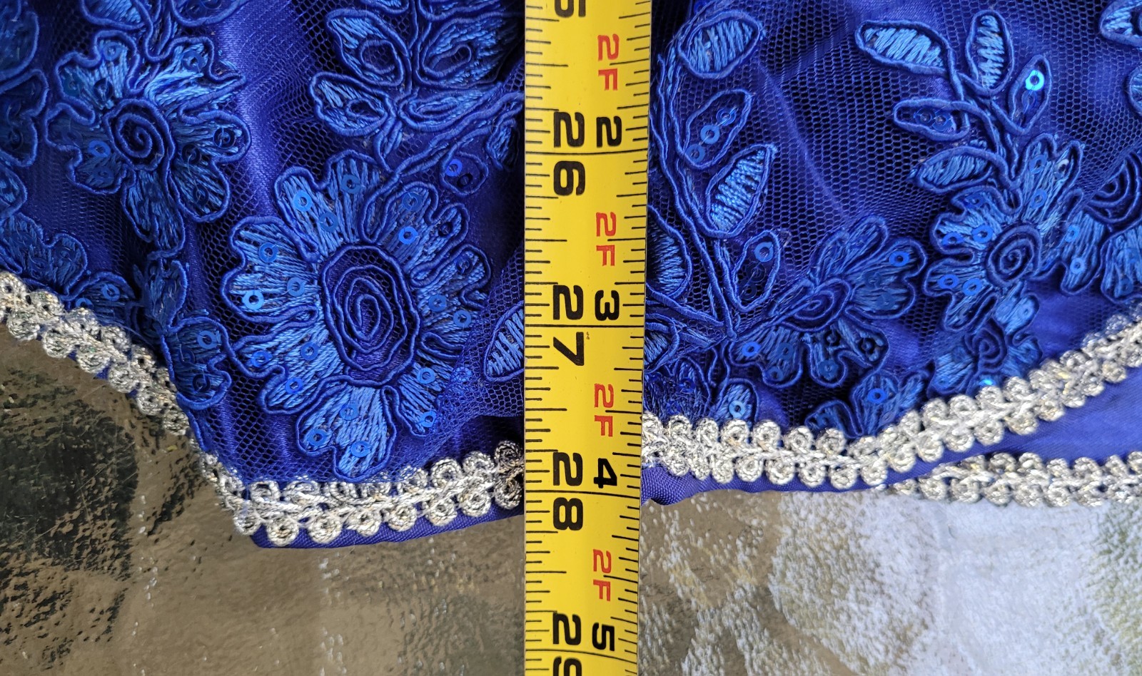 Amazing Broadway Theatre Cabaret Ruffled Showgirl Flamenco Style Skirt.