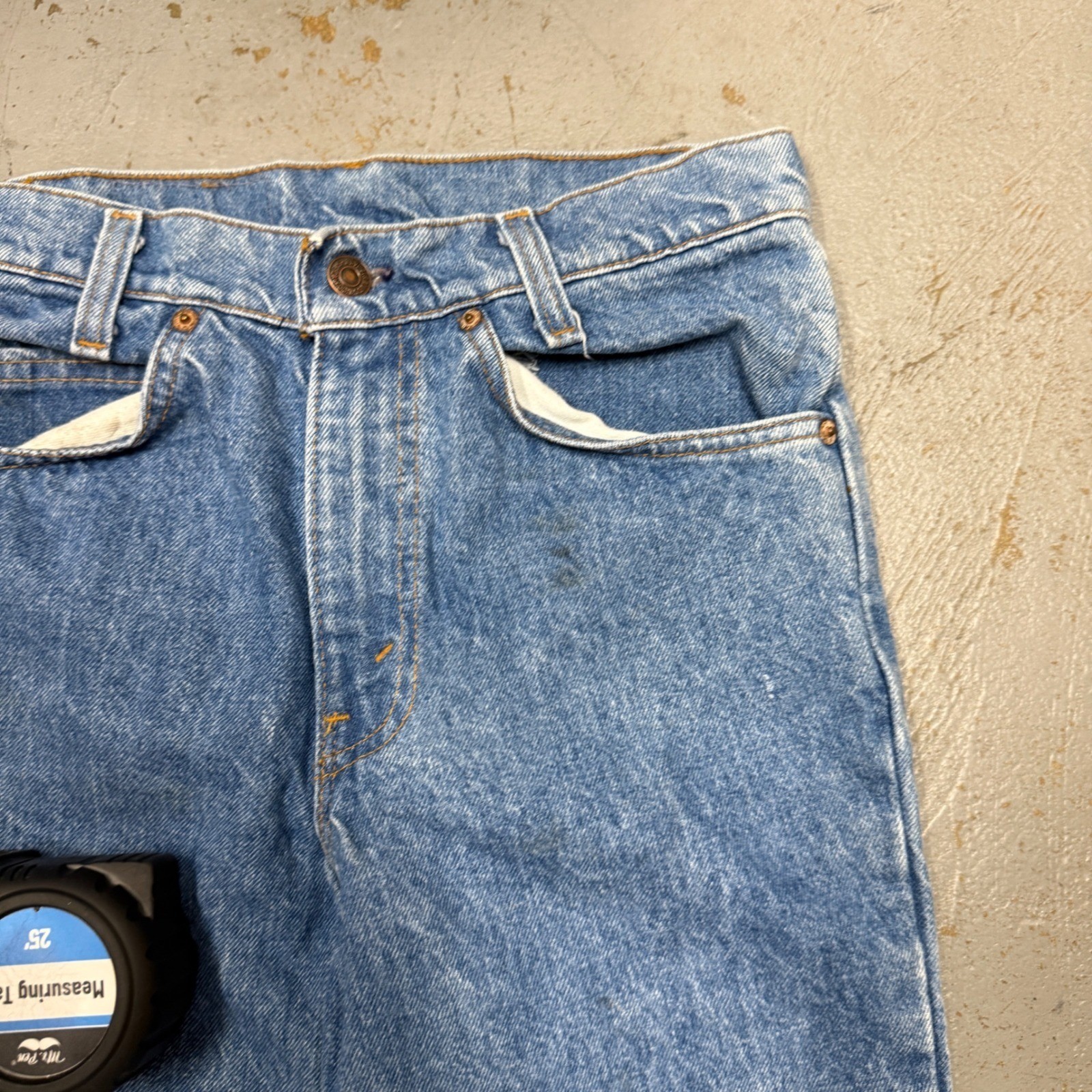 Vintage Levi’s 705 Student Jeans Blue Orange Tab Women’s Made in USA 27 x 27