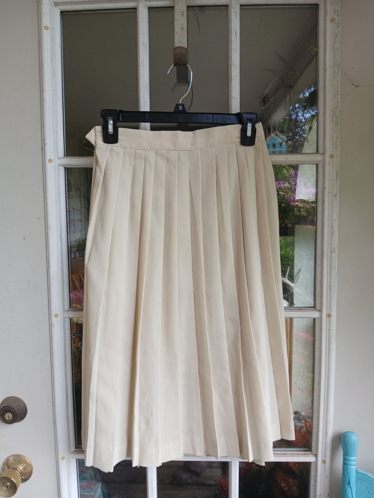Vintage 1960s NWT Cream Blouse and Skirt Set