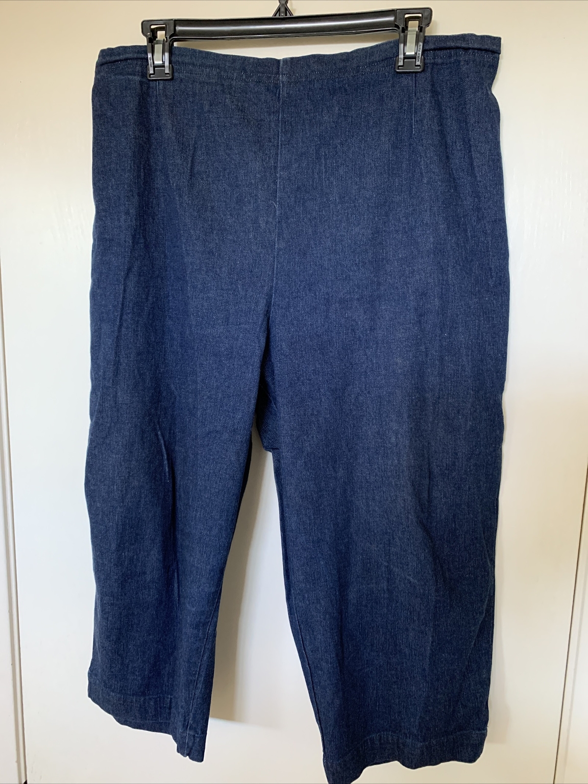 Cascade Blues 3 Pairs Elastic Waist Capri Pants VTG Denim Women’s Jeans Size L