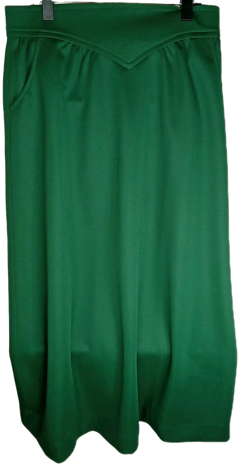 Vintage Clothing 1960s Mod-A-Line Kelly Green Midi Skirt MCM Fashion