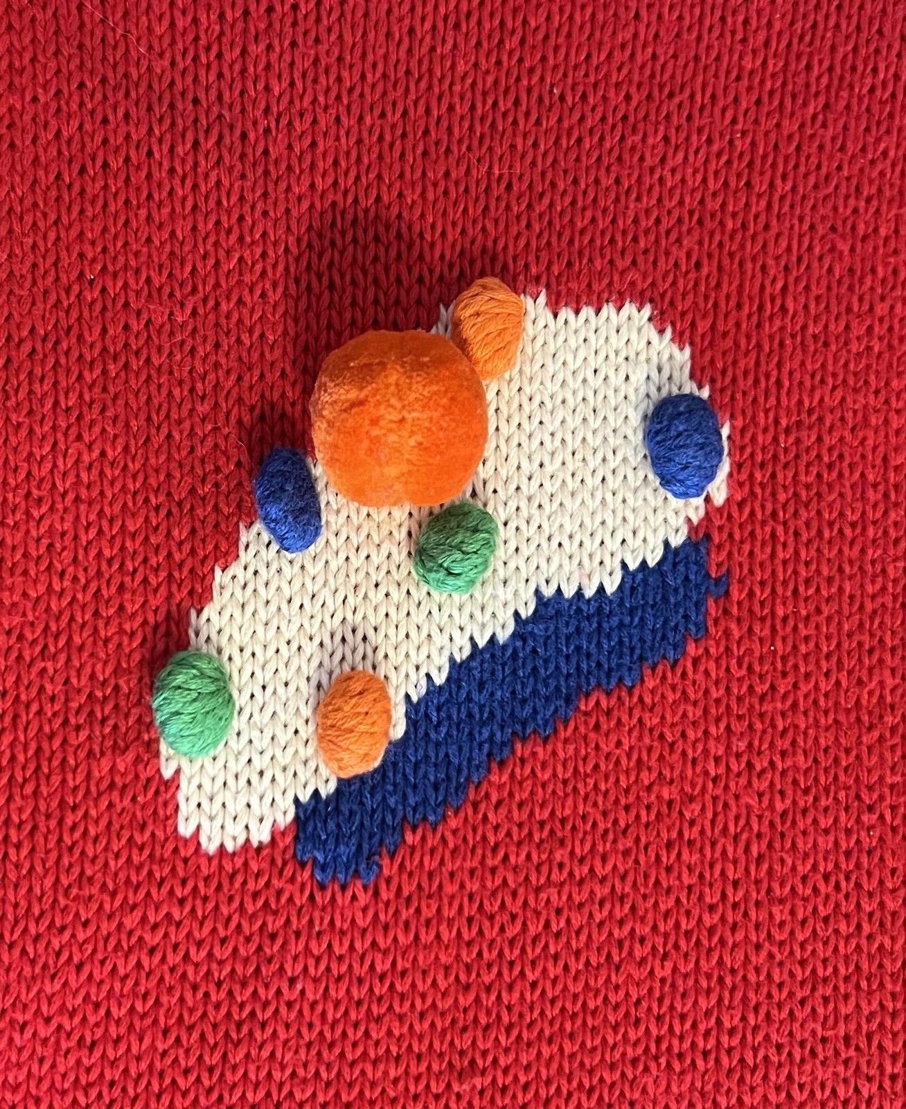 Vintage BEREK Cardigan Sweater XL Red Black Multi Hats Gloves Cat Kitty 80s/90s