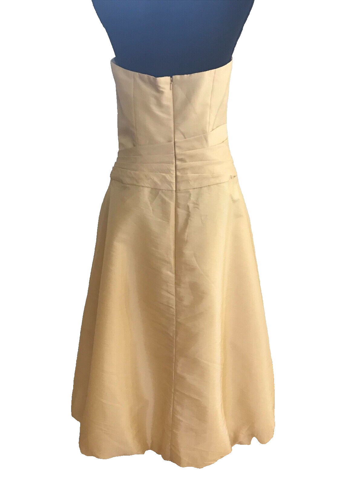 Alyce Designs Vintage Wedding Prom Dress Sz 12 but fits like 8 Cream Party NWT!