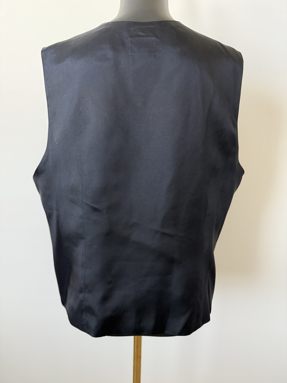 Vintage Koret Vest Women’s 12 Multi Print Design Black/Gold/Maroon/Blue EUC