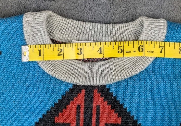 VTG Givy BGibiu Made In Japan Aztec Southwestern Geometric Knit Sweater Dress
